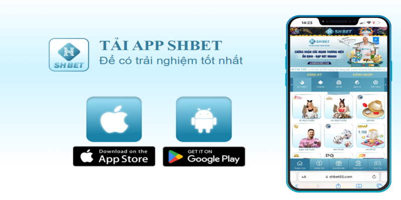 Hướng dẫn tải app SHBET  trên 2 hệ điều IOS và Android chi tiết